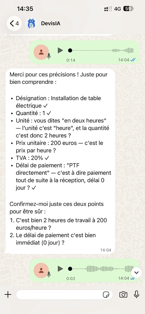 L'artisan répond aux questions